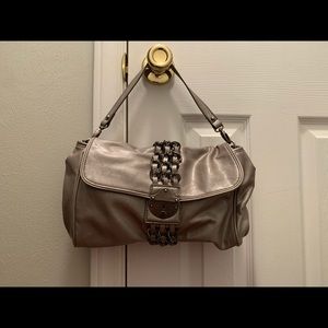 Nine West silver/gray clutch